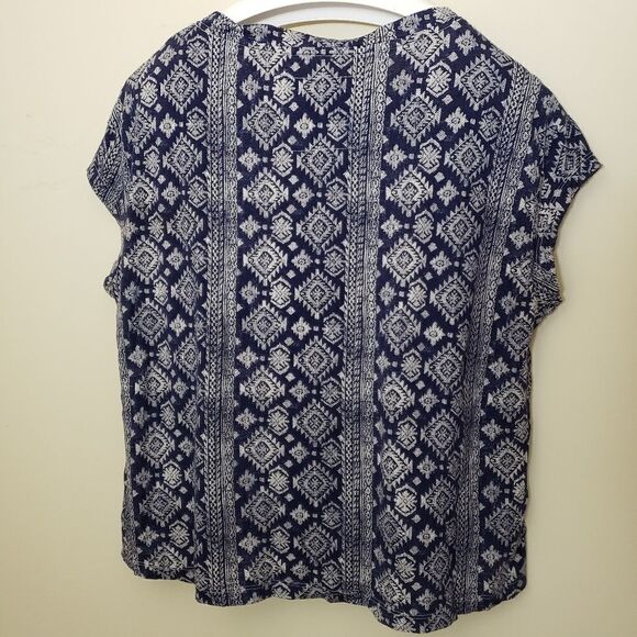 LUCKY BRAND OVERSIZED BOHEMIAN TEE TOP SIZE SMALL/MEDIUM - Picture 5 of 5